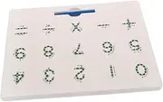 Hohopeti Magnetic Writing Board for Educational Number Tracing Fine Motor Skills Learning Tool Design Portable Doodle Board for Math Fun