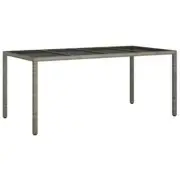 Outdoor Dining Table Garden Patio Coffee Side Lounge Sofa Wicker Rattan Glass