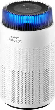 COWAY AIRMEGA 100 Air Purifier - HEPA Filter for Bushfire Smoke, Allergies, Pollen Dust, Mould, Pet Hair, Dander - 360�� Quiet Air Cleaner with Sleep Mode (20dB), Calming Night Light