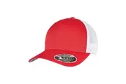 Flexfit Unisex Adult 110 Mesh Two Tone Cap (Red/White) (One Size)