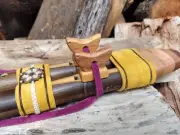 Native American Double Drone Flute in A 432 or 440 hz