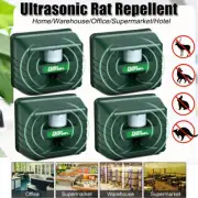 4pc Yard Sentinel Outdoor Ultrasonic Animal Repeller Powerful Repel Cat Squirrel