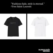 Yves St L. Unisex Fashion Quote Tee. 100% Soft Cotton.