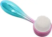 SAFIGLE Dual Sided Face Scrubber Brush Exfoliating Cleansing Tool for All Skin Types Compact Travel Friendly Design for Deep Cleansing Massaging and Blackhead Removal