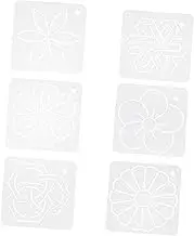 IWOWHERO 6Pcs Quilting Templates Convenient Sewing Stencils for DIY Patchwork Durable Multi Use Tools for Quilting Patterns for Beginners Craft Enthusiasts