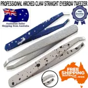 PROFESSIONAL ARCHED CLAW STRAIGHT EYEBROW TWEEZER HAIR REMOVAL PLUCKER TWEEZERS
