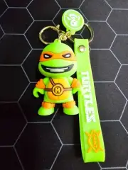 MICHELANGELO TEENAGE MUTANT NINJA TURTLES TMNT SERIES 2 OF 3 KEYCHAIN KEYRING *