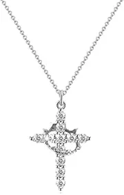 [Yhsioaklo] Christian Necklace Pendant - Religious Chain Necklace - Stylish Necklace Jewelry, Christian Crown Pendant for Men Women, Religious Neck Chain