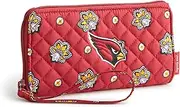 Vera Bradley Women's Cotton NFL Front Zip Wristlet (Multiple Teams Available)