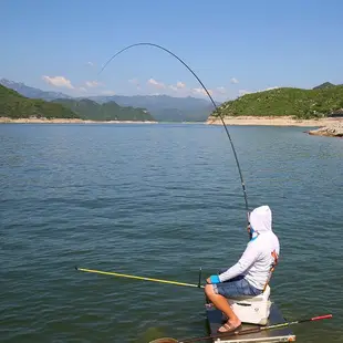 定位中通竿內走線魚竿輪一體中通魚竿短節魚竿手竿釣魚竿套裝釣魚裝備