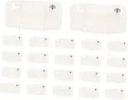 Angoily 25pcs Light Buckle Travel Blackout Curtains Track Light Blackout Window Door Dispenser Fridge Rolling Ground Blinds Chains Clip Hangers Buckle for Ceiling Light Plastic Transparent