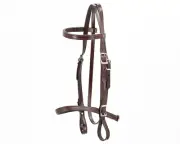 HORSE SIZE- READY MADE - Brown ENGLISH BRIDLE Made from BETA BIOTHANE
