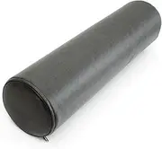 JIXINHE Neck Roll Pillow PU Leather Bolster Pillow, Round Roll Cylinder Bolster Neck Pillow Waist Back Pillow,Decorative Cylinder Bolster Pillow(Size:5.9x27.6in,Color:Grey)