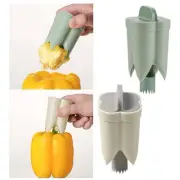 2 Pack 2 in 1 Pepper Chili Bell Jalapeno Corer Seed Remover Pepper Cutter Tool