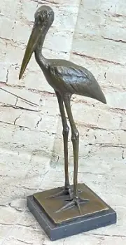 European Design Bugatti Animal Bird Metal Art Deco Wildlife Sculpture Artwork