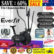 Everfit Exercise Bike 5in1 Elliptical Cross Trainer Machine Bicycle Home Fitness