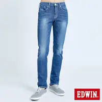 在飛比找蝦皮商城優惠-EDWIN EDGE綠線窄管牛仔褲(拔淺藍)-男款