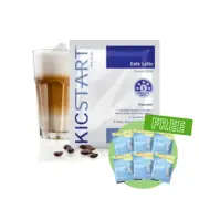 KicStart VLCD Shakes - Café Latte pack of 42 + FREE Feel Good Tasteless Protein