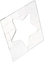 MUELODSIC Patchwork Quilting Template Durable DIY Sewing Stencil for Star Shape Embroidery Quilting Aid for Creative Projects and Crafting