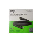 Belkin BoostCharge USB-C to USB-C Cable 240W Fast Charge Braided 1m - Black
