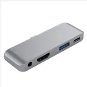 4-in-1 Multi-Function For Ipad Pro Hub Type C To HDMI+AUX+USB+Pd Hub Adapter 3.5mm Headphone Jack PD Charging Converter