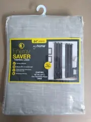 NEW Carter LINEN 40x84 Thermal Lined Energy Saver Smart Style Curtain One Panel