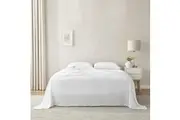 Natural Home Flax Linen Sheet Set White (Single, King Single, Double, Queen, King, Super King)