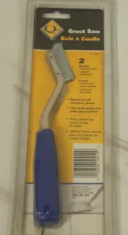 QEP Handheld Grout Saw 2 Blades Cleaning Stripping Removing Steel Tool Silver