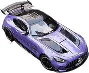 Scale Finished Model Car 1:18 Scale for Mercedes-Benz AMG GT 2021 Sports Car Emulation Alloy Car Model Car Model Replica Vehicle Handicraft Die-cast Vehicle(Purple)