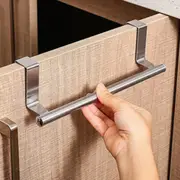Over-the-Door Multifunctional Stainless Steel Door Back Towel Rack