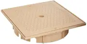 25538-909-000 Zodiac Square Lid And Collar Assembly; Tan