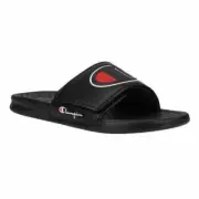 CHAMPION UNISEX BOYS, WOMEN ATHLETIC SLIDE SANDAL (BLACK, 5 BOY/7 WOMEN) NIB