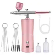 0.3mm Airbrush With Mini Air Compressor Kit Air Brush Paint Spray Gun For Art