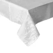 Veneto White Jacquard Tablecloth (Round, Rectangle)