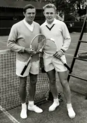 Great Britains Roger Becker With Russias Tomas Lejus 1959 Historic Old Photo