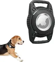 Ecixniy - Airtag Dog Collar Holder - Protective Airtag Collar Case for Dogs and Cats, Secure Dog Airtag Holder for Apple Airtag, Compatible with Airtag Dog Collar and Airtag Collar Dog - Black