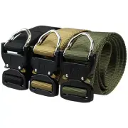 Tactical Belt Quick Release Riggers Belt 1.5" D Ring Paintball Gear Army Hunting