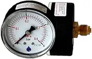 63mm Dial 0-4 Bar Rear Entry Pressure Gauge 1/4inch Bsp Manometer