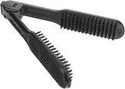 LOORGVEL Straight Hair Styling Comb Hair Straightener Brush Double-sided Heatproof Portable Anti-static Salon Grade
