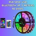 Led Strip Lights RGB 5050, 5 meters, USB, 18 diods per metr, IR, Bluetooth