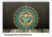 Camping vibes — wind spinner