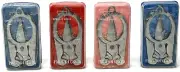 4-Pack Portable Folding Scissors 3.5" With Small Case Keychain Travel Emergency
