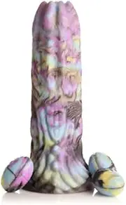 Fantasy Dragon Silicone Adult Toy with Textured Surface and Accessories, Pastel Tie-dye Pattern Sex Toys Vibrator Dildo Vibrater Sex Toysfemale Adult Toy Rabbit Thrusting Dildo Vibrators For Woman Rabbit Toy Thrusting Vibrator
