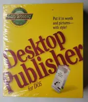 Spinnaker Easy Working Desktop Publisher for DOS Big Box PC Software 1993