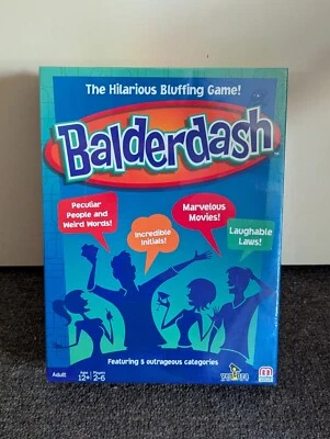 Balderdash The Hilarious Bluffing Game! Brand New 2015 Mattel Ventura Games