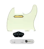 920D Custom Gold Foil Loaded Pickguard for Tele With Mint Green Pickguard and...