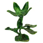 Crystal Ball Stand Sphere Display Stand for 50 to 80mm Balls Rose Shape, Green