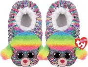 Ty Beanie Babies 95535 Ty Fashion Rainbow Poodle Medium Sequin 13 - 2 Slippers