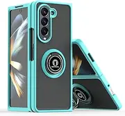 Compatible with Samsung Galaxy Z Fold6 Bracket Phone Case,Compatible with Samsung Galaxy Z Fold6 5G SM-F956 [Car Mount Magnetic Stand] [PC+TPU] Anti-Drop TL