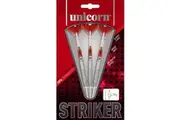 Unicorn Striker Tungsten Darts (Pack of 3) (Silver/Red) - UTRD3124